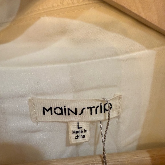 Mainstrip Women’s Ivory Crystal Fringe Fitted Blazer/ Mini Dress Size L NWT - Picture 6 of 13